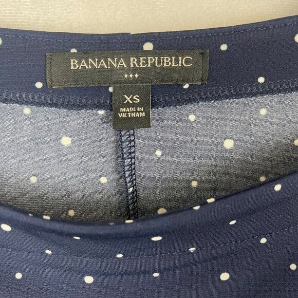 Banana Republic Women 3/4 Sleeve Polka Dot Pullover Tunic Top Size XS - Picture 3 of 5